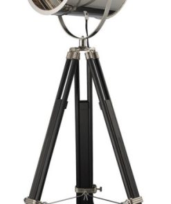 45-67" Curzon Adjustable Floor Lamp, Chrome and Black