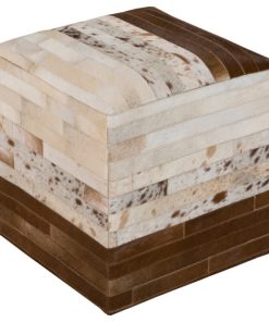 Surya POUF-237 Pouf White Asparagus 18" x 18" x 18" Accent Furniture Pouf