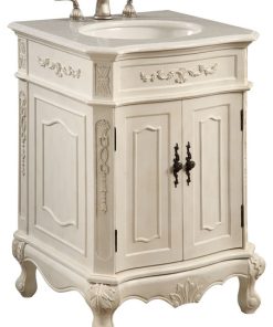 Elegant Lighting Signature Vanity Cabinet 2-Door, Antique White