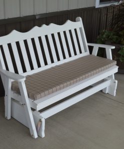 5' Royal English Pine Glider, White