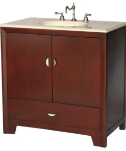 36" Contemporary Style Single Sink Bathroom Vanity Model 2413-F BE