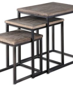 Uttermost Bomani Wood Nesting Tables Set/3