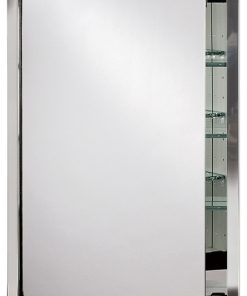 Urban Steel Medicine Cabinets- Resecessed or Optional Surface Mount, Polished St