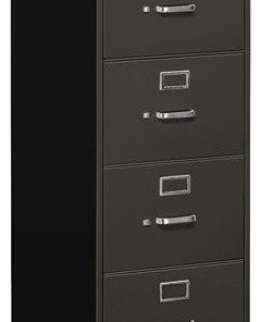 310 Series 4-Drawer, Full-Suspension File, Legal, 26-1/2", Charcoal