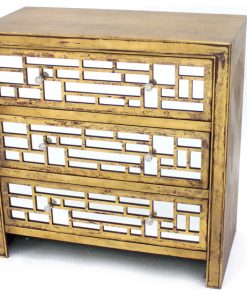 Vintage Wooden Cabinet With 3 Drawers