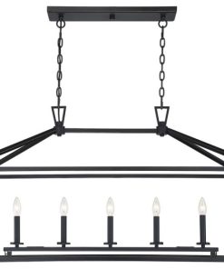 Townsend 5-Light Trestle Chandelier, Bronze
