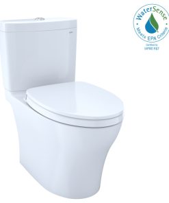 Toto Aquia IV Washlet 2P Elong 2-Flush 1.28 and 0.8GPF Toilet, Cotton White