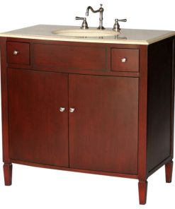 36" Contemporary Style Single Sink Bathroom Vanity Model 2414-F BE