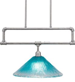 Vintage 3 Light Island In Aged Silver (333-AS-715)