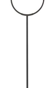 Vesper 2 Light Floor Lamp, Old Bronze/Black Finish, White Linen Shade