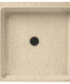 Swan 36.063x36.063x5.5 Solid Surface Shower Base, Bermuda Sand