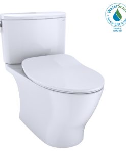 Toto Nexus 2P Elong 1.28GPF Toilet With CEFIONTECT and SS234 Seat Colonial White