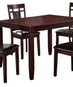 5 Piece Dining Set, Brown