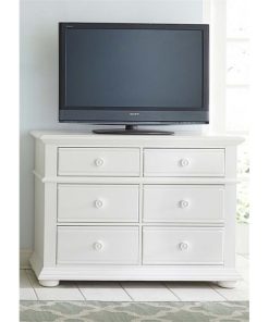 Summer House I White Media Chest