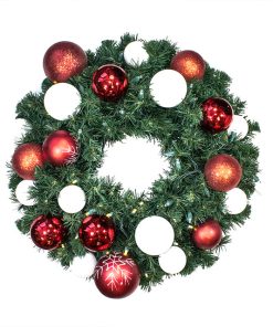 6' Sequoia Wreath Decorated With The Candy Ornament