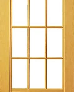 Trellis Pine Door With Screen, 32"x81"