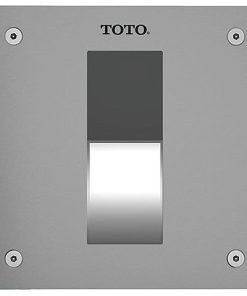 TOTO TEU3LA11 Concealed 4" x 4" 0.5 GPF Urinal Flushometer - Stainless Steel