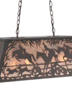 33 Long Fox Hunt Oblong Pendant