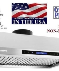 XtremeAir PX10-U36, 36", 900 Under Cabinet Mount Range Hood