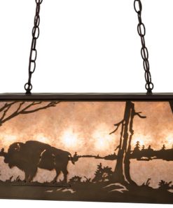33L Buffalo at Lake Oblong Pendant