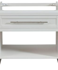 36 Inch White Bathroom Vanity, No Countertop/No Sinnk