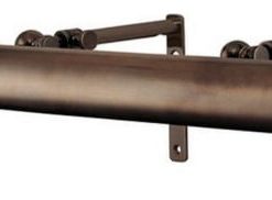 Three Light Picture Lamp - 24 Inches Wide by 5 Inches High Distressed Bronze
