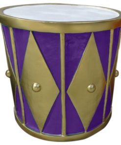 2' Purple And Gold Drum