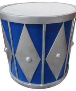 2' Blue And Silver Drum
