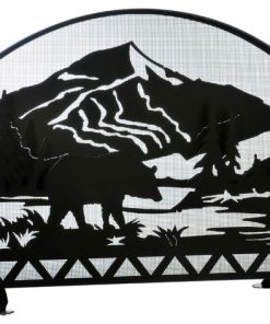 48W X 32H Bear Creek Arched Fireplace Screen