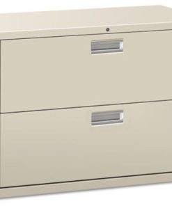 600 Series 2-Drawer Lateral File, 42"x19-1/4", Light Gray