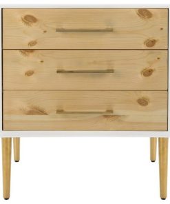 Vanda 3-Drawer Beetlewood Side Table