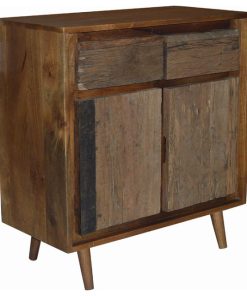 2-Door Cabinet, Recycled Wood