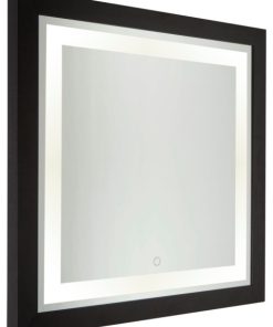 Valet Mirror, 1-Light, LED, Matte Black, 30"W