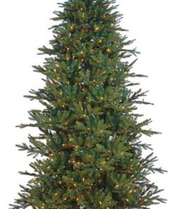 7.5' Pre-Lit Slim Alaskan Deluxe Artificial Christmas Tree, Warm White LED