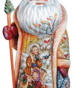 Winter Friendship, Woodcarved Figurine