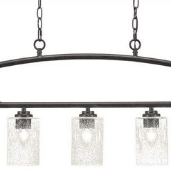 Toltec Lighting 2437-DG-300 Marquise - Seven Light Billiard/Island