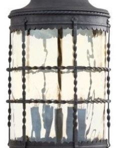 5-Light Chain Hung, Spanish Iron With Champagne Glass