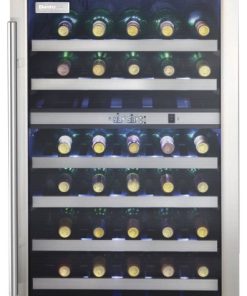38 Bottle Wine Cooler,Stainless Steel Door Trim,Reversible Door,Light