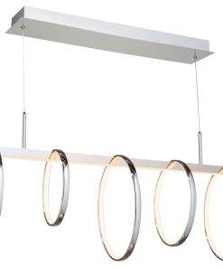 Trapeze LED Chrome Island Light (SC13265CH)