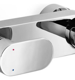 WS Bath Collections Muci 54246 Wall Mounted Roman Tub Faucet Trim, Chrome