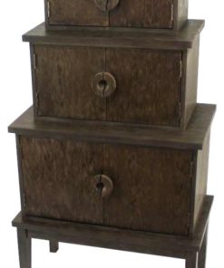 14"x34"x60" Brown, Wood, Cabinet