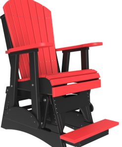 2' Adirondack Balcony Glider, Red- Black
