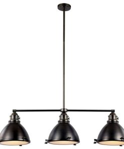 Trans Globe Vintage 46" Island Pendant, Weathered Bronze, Prismatic