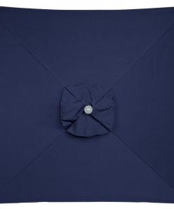 6.5' Square Sunbrella Market Umbrella, Navy Blue