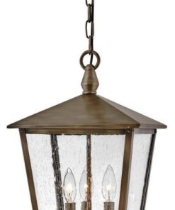 3 Light Medium Outdoor Hanging Lantern in Traditional Style - 11 Inches Wide by