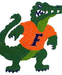 University of Florida Gators Mascot Albert Ceramic Pool Mosaic 18"x17"