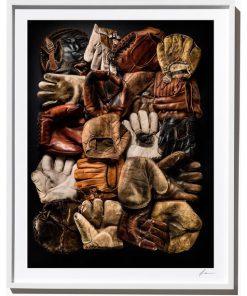 Vintage Glove Composition 1, Photograph, White Frame, 27''x35''