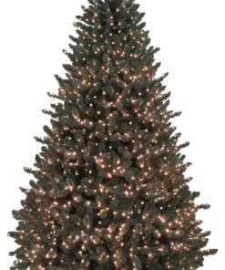 7.5' Pre-Lit Grande Spruce Artificial Christmas Tree, Dual Color LED Lights