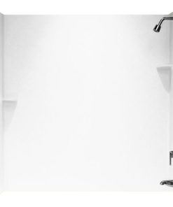 Swan 30x60x60 Solid Surface Bathtub Wall Kit, White
