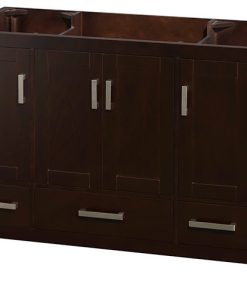 48" Single Bathroom Vanity in Espresso, No Countertop, No Sink, and No Mirror